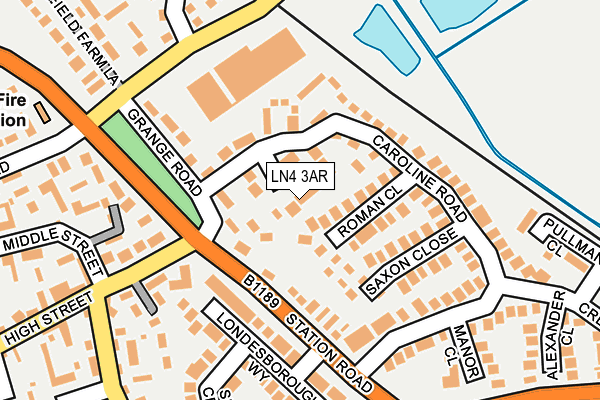 LN4 3AR map - OS OpenMap – Local (Ordnance Survey)