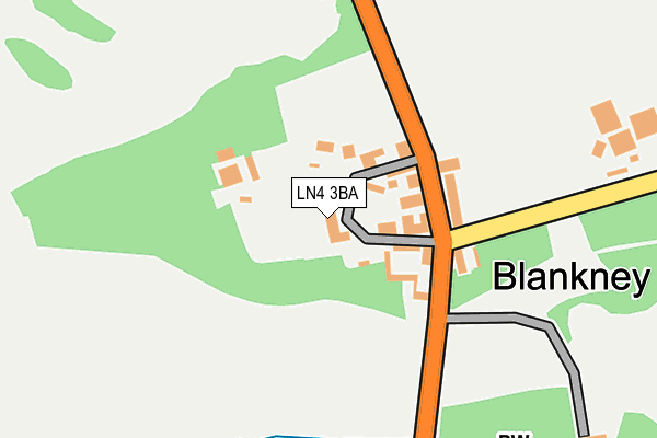 LN4 3BA map - OS OpenMap – Local (Ordnance Survey)