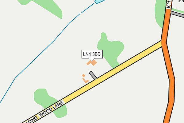 LN4 3BD map - OS OpenMap – Local (Ordnance Survey)
