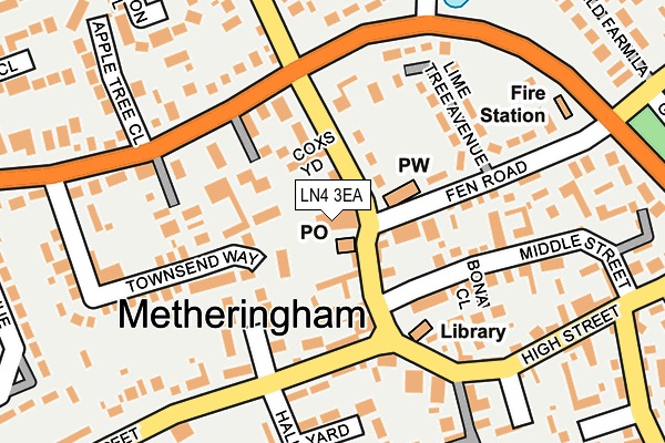 LN4 3EA map - OS OpenMap – Local (Ordnance Survey)