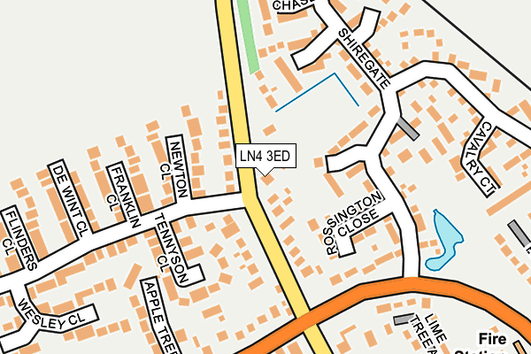 LN4 3ED map - OS OpenMap – Local (Ordnance Survey)