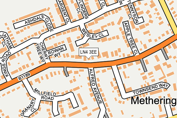 LN4 3EE map - OS OpenMap – Local (Ordnance Survey)