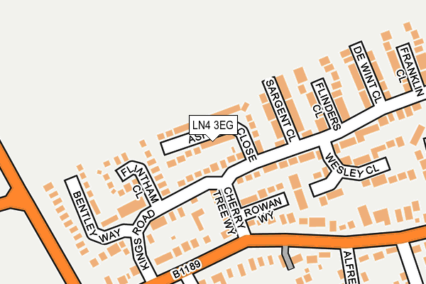 LN4 3EG map - OS OpenMap – Local (Ordnance Survey)