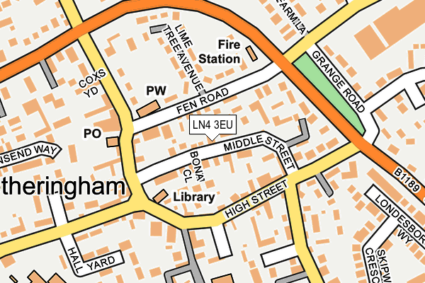 LN4 3EU map - OS OpenMap – Local (Ordnance Survey)