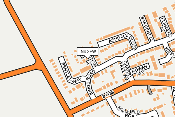 LN4 3EW map - OS OpenMap – Local (Ordnance Survey)