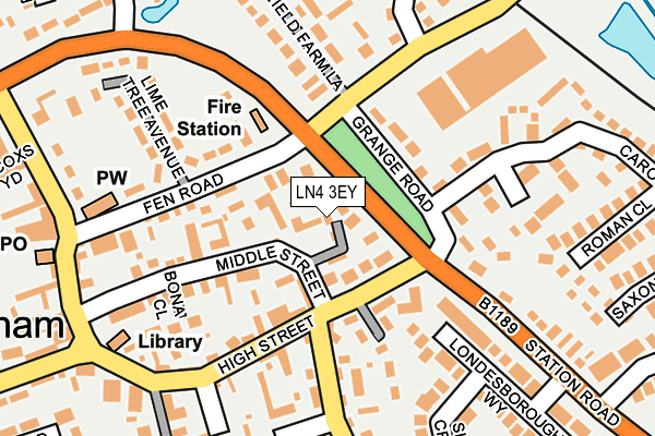 LN4 3EY map - OS OpenMap – Local (Ordnance Survey)