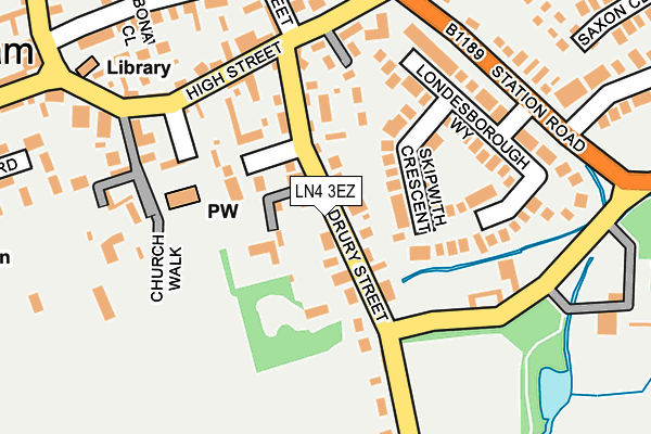 LN4 3EZ map - OS OpenMap – Local (Ordnance Survey)