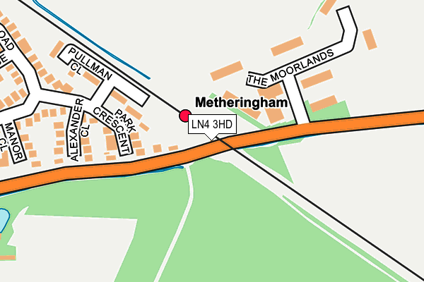 LN4 3HD map - OS OpenMap – Local (Ordnance Survey)