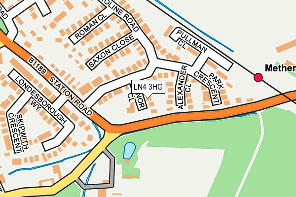 LN4 3HG map - OS OpenMap – Local (Ordnance Survey)