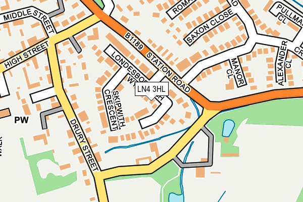 LN4 3HL map - OS OpenMap – Local (Ordnance Survey)