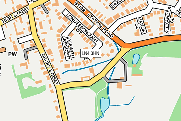 LN4 3HN map - OS OpenMap – Local (Ordnance Survey)