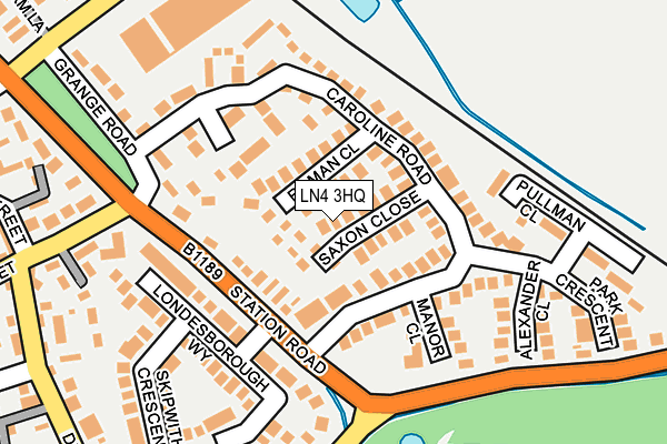 LN4 3HQ map - OS OpenMap – Local (Ordnance Survey)