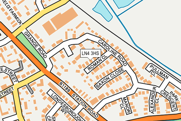 LN4 3HS map - OS OpenMap – Local (Ordnance Survey)