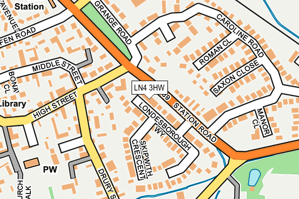 LN4 3HW map - OS OpenMap – Local (Ordnance Survey)
