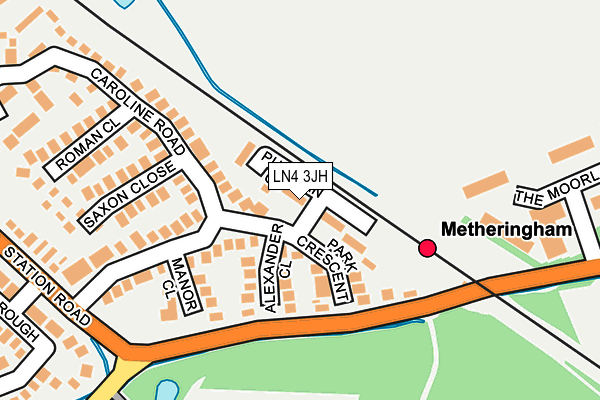 LN4 3JH map - OS OpenMap – Local (Ordnance Survey)