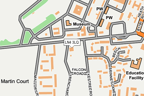 LN4 3LQ map - OS OpenMap – Local (Ordnance Survey)