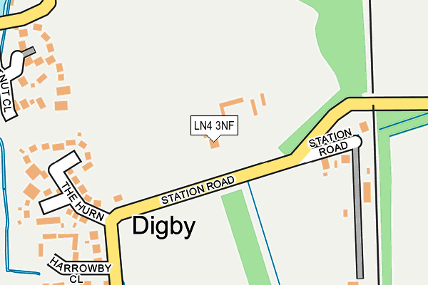 LN4 3NF map - OS OpenMap – Local (Ordnance Survey)