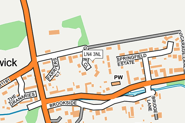 LN4 3NL map - OS OpenMap – Local (Ordnance Survey)