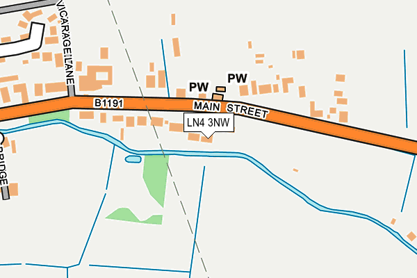 LN4 3NW map - OS OpenMap – Local (Ordnance Survey)