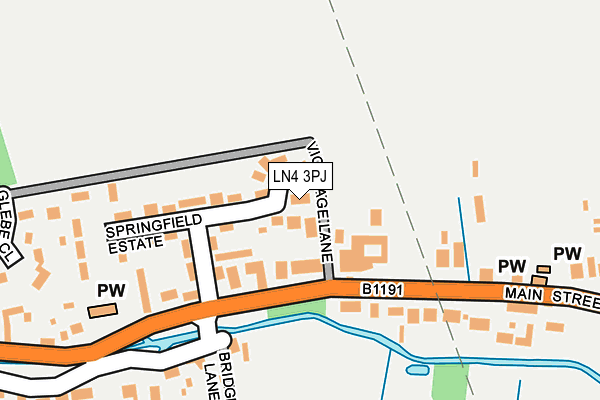 LN4 3PJ map - OS OpenMap – Local (Ordnance Survey)