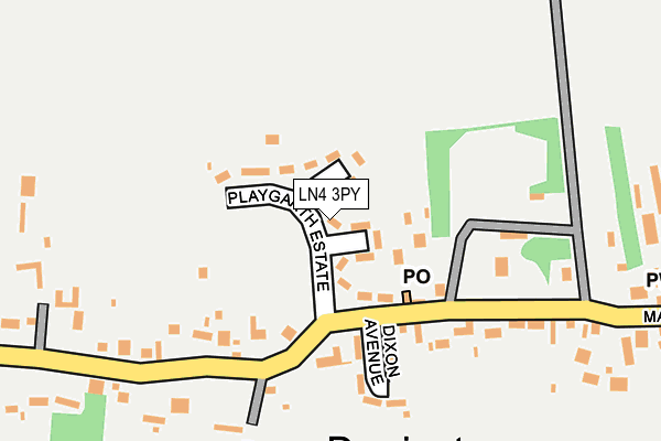 LN4 3PY map - OS OpenMap – Local (Ordnance Survey)