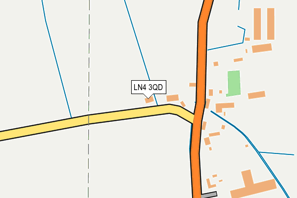 LN4 3QD map - OS OpenMap – Local (Ordnance Survey)