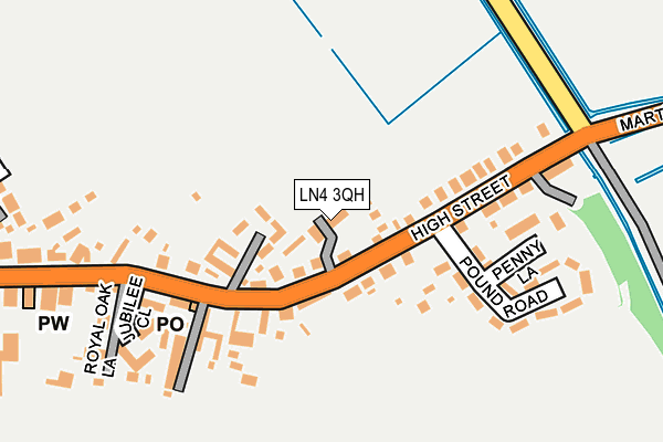 LN4 3QH map - OS OpenMap – Local (Ordnance Survey)