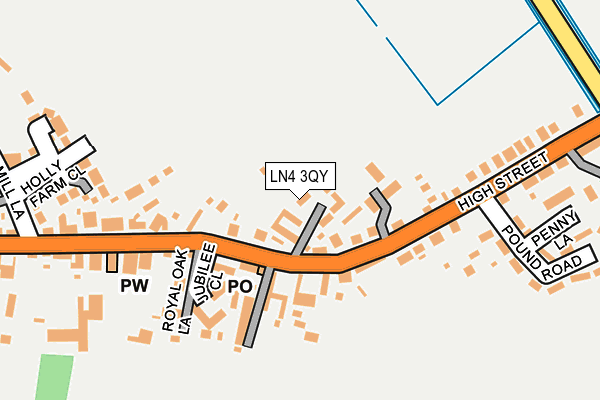 LN4 3QY map - OS OpenMap – Local (Ordnance Survey)
