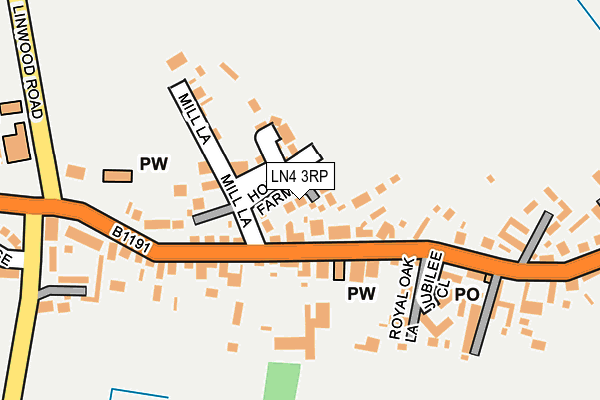 LN4 3RP map - OS OpenMap – Local (Ordnance Survey)