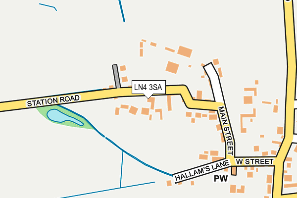 LN4 3SA map - OS OpenMap – Local (Ordnance Survey)