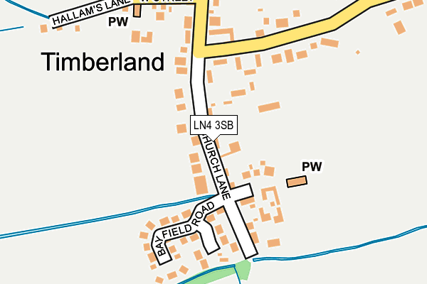 LN4 3SB map - OS OpenMap – Local (Ordnance Survey)