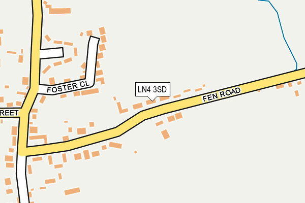 LN4 3SD map - OS OpenMap – Local (Ordnance Survey)