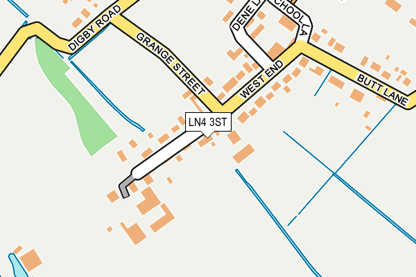LN4 3ST map - OS OpenMap – Local (Ordnance Survey)
