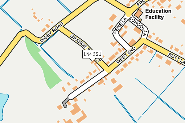 LN4 3SU map - OS OpenMap – Local (Ordnance Survey)