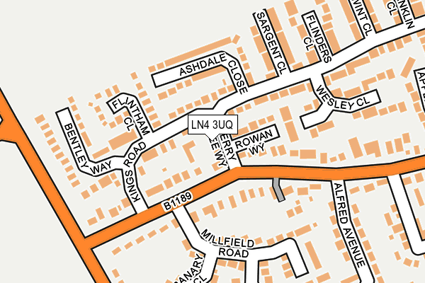 LN4 3UQ map - OS OpenMap – Local (Ordnance Survey)