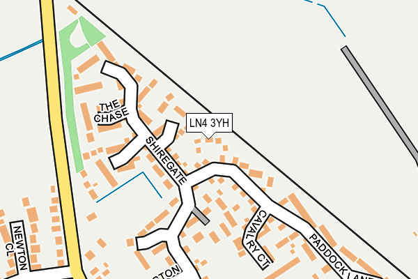 LN4 3YH map - OS OpenMap – Local (Ordnance Survey)