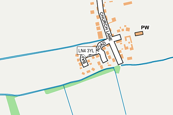 LN4 3YL map - OS OpenMap – Local (Ordnance Survey)