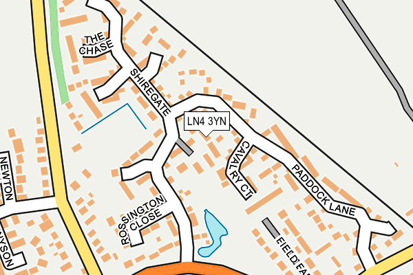 LN4 3YN map - OS OpenMap – Local (Ordnance Survey)