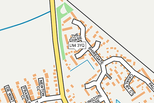 LN4 3YQ map - OS OpenMap – Local (Ordnance Survey)