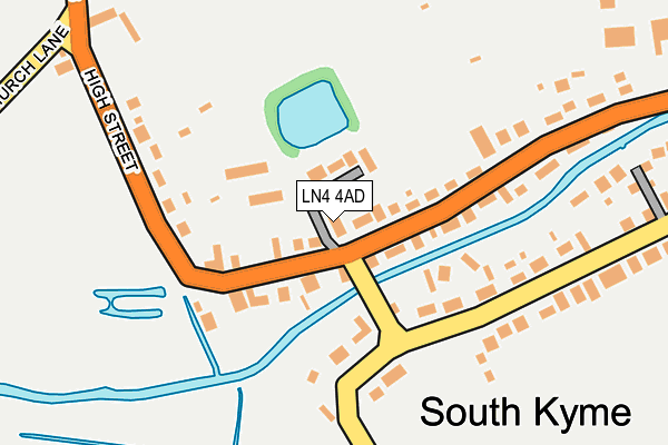 LN4 4AD map - OS OpenMap – Local (Ordnance Survey)