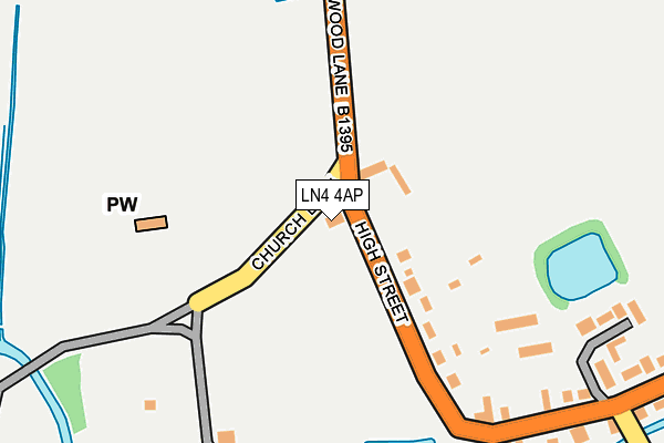 LN4 4AP map - OS OpenMap – Local (Ordnance Survey)