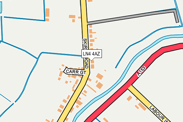 LN4 4AZ map - OS OpenMap – Local (Ordnance Survey)