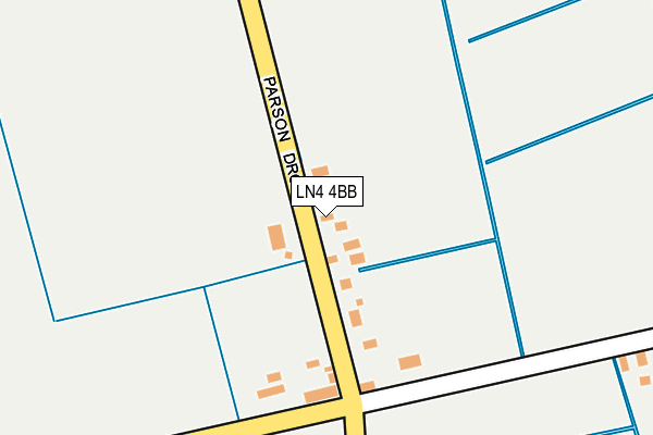 LN4 4BB map - OS OpenMap – Local (Ordnance Survey)