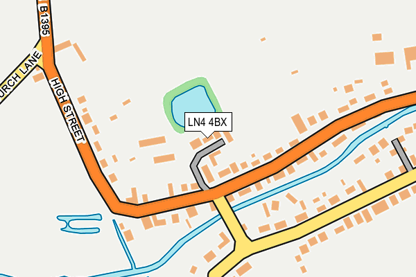 LN4 4BX map - OS OpenMap – Local (Ordnance Survey)