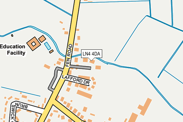 LN4 4DA map - OS OpenMap – Local (Ordnance Survey)
