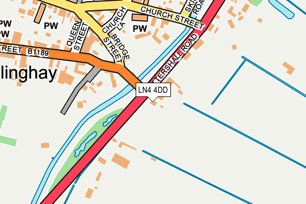 LN4 4DD map - OS OpenMap – Local (Ordnance Survey)