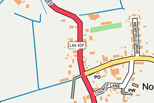 LN4 4DF map - OS OpenMap – Local (Ordnance Survey)