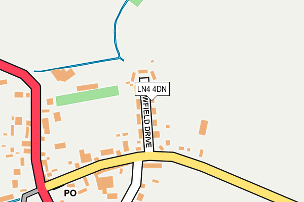 LN4 4DN map - OS OpenMap – Local (Ordnance Survey)