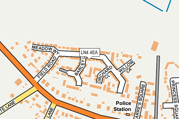 LN4 4EA map - OS OpenMap – Local (Ordnance Survey)