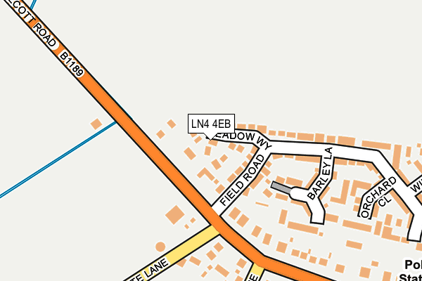 LN4 4EB map - OS OpenMap – Local (Ordnance Survey)